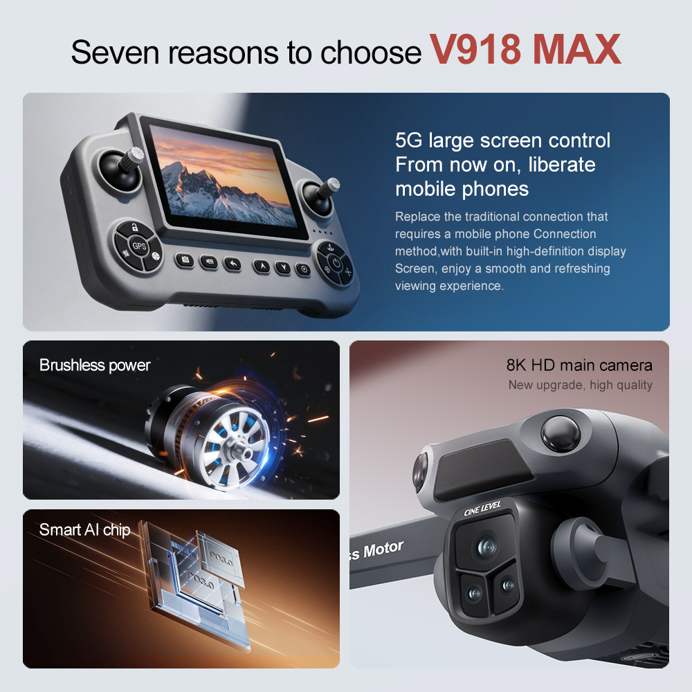 V918 Max Drone GPS Laser Obsta - đánh giá và giá Jjrc Drone X12